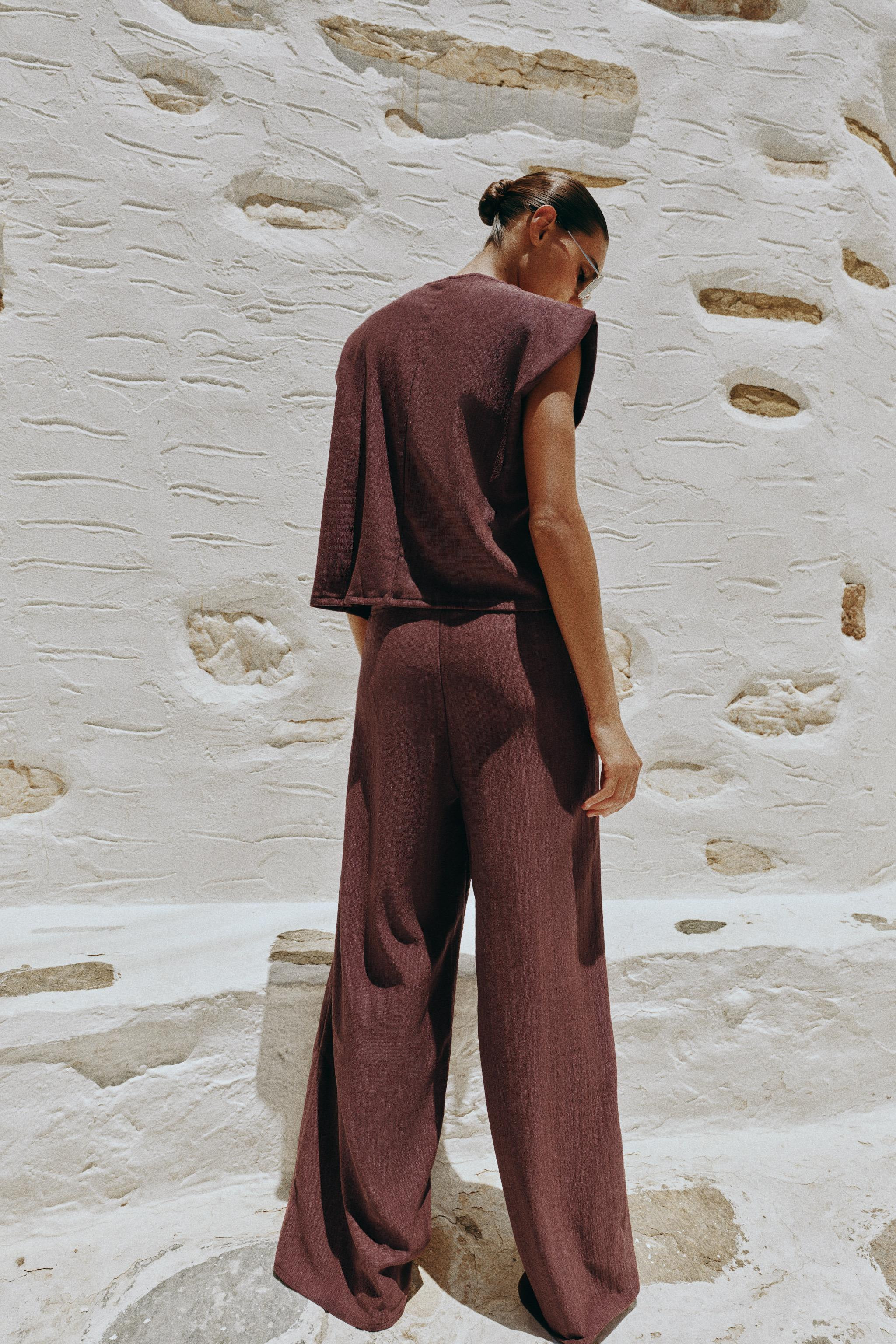 RUSTIC STRAIGHT LEG PANTS | Zara Canada