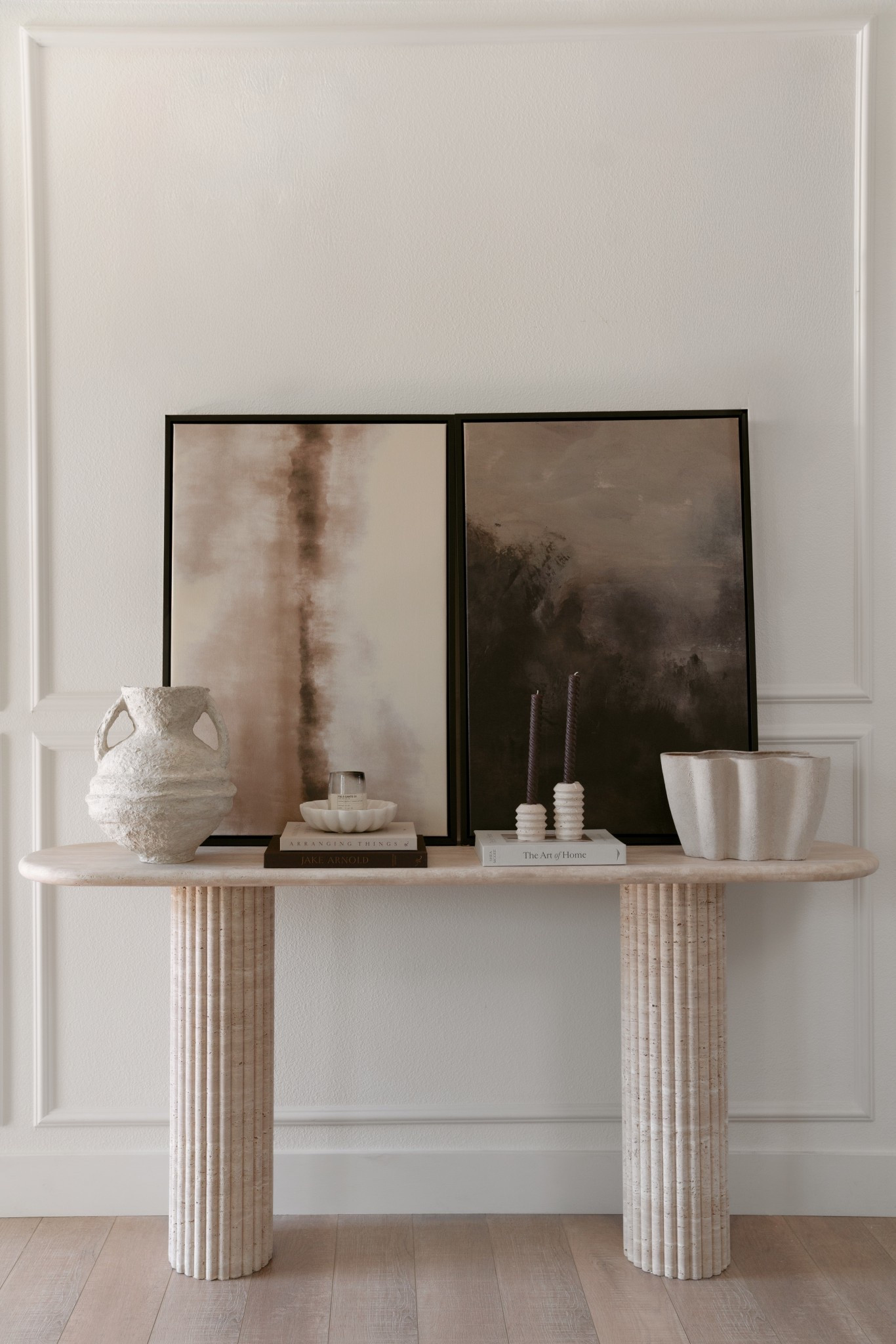 Living in my Pinterest board 🤎

The star of the show is this gorgeous travertine console table from @manhattan.home.design 🤍 

swipe through to see a few ways to style it!

Art linked too!

.
.
.
#ManhattanHomeDesign #HomeHaven #NeutralHome #TravertineTable #ConsoleGoals #ModernOrganic #WarmMinimalism #InteriorCrush #Casachicollo #EntrywayInspo #CuratedCorners #DesignDetails #FlutedFurniture #CozyModern #LTKhome #homevibes

#LTKHome