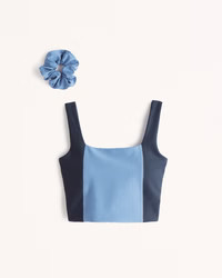 YPB sculptLUX Curve Love Squareneck Slim Tank | Abercrombie & Fitch (US)