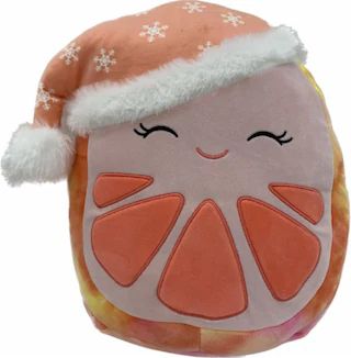 Jazwares Squish Pink Grapefruit with Holiday Hat | Kroger