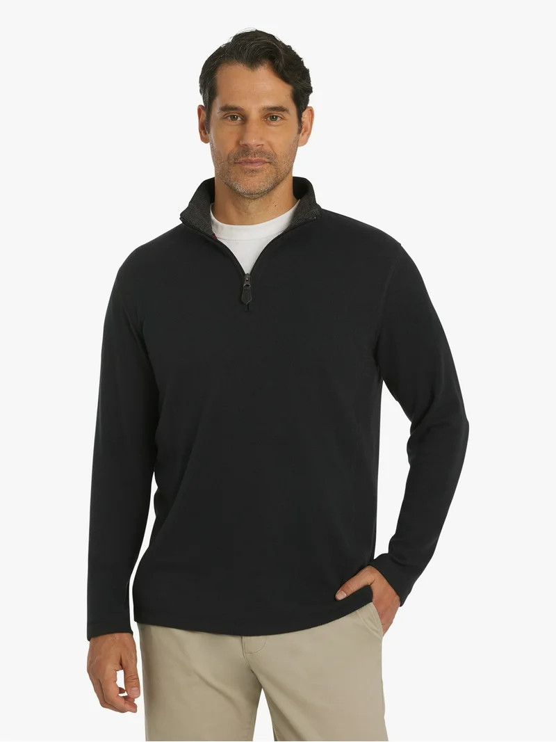 Chaps Men's & Big Men's Woodland Quarter Zip Sweater, Sizes S-2XL | Walmart (US)
