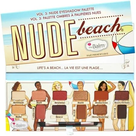 The Balm Nude Beach Eyeshadow Palette 0.33 oz Eye Shadow | Walmart (US)