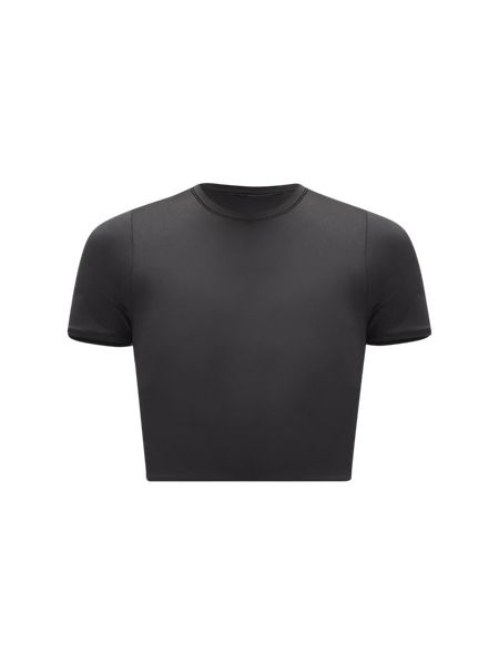 Wundermost Ultra-Soft Nulu Crewneck Cropped T-Shirt | Women's Short Sleeve Shirts & Tee's | lulul... | lululemon (CA)