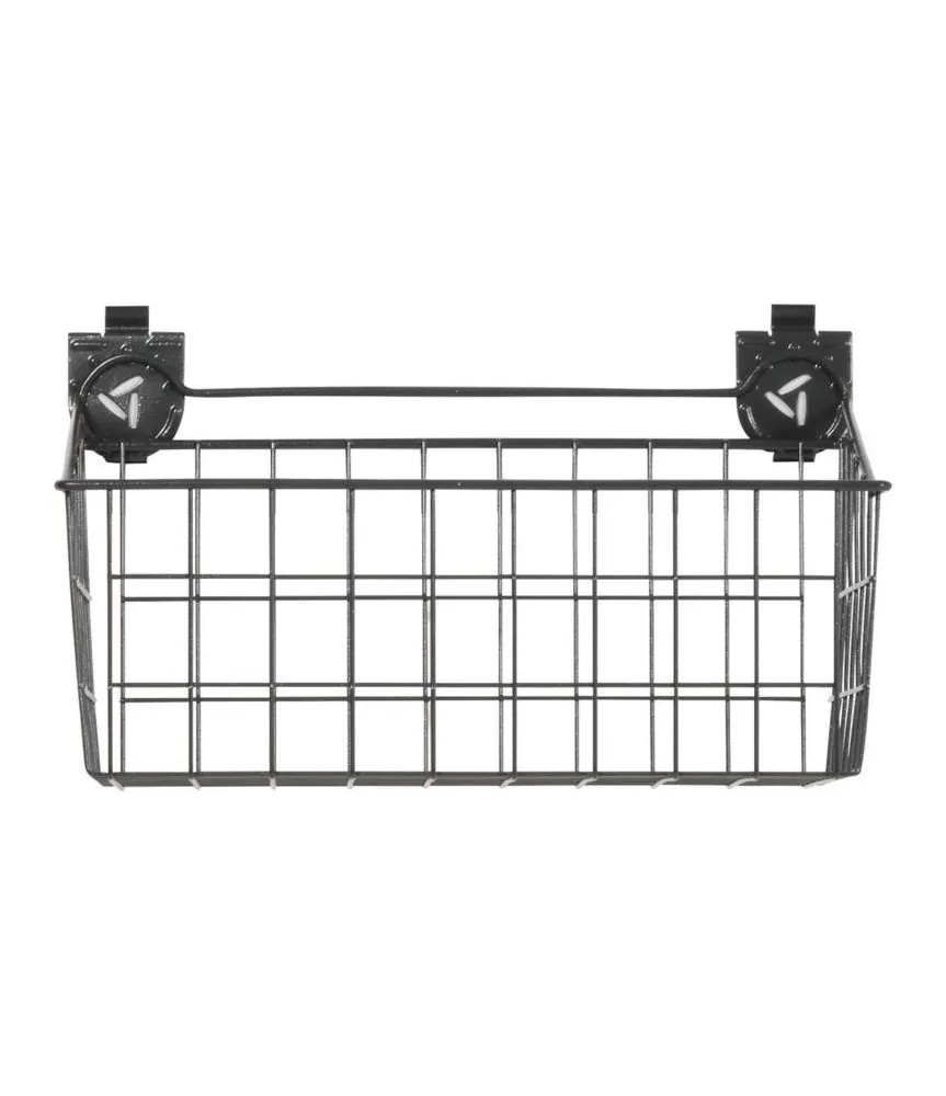 Gladiator 18-in Wire Basket for GearTrack/GearWall 18.27-in Granite Steel Multipurpose Basket one_size in Black | GAWA18BKRH | Lowe's