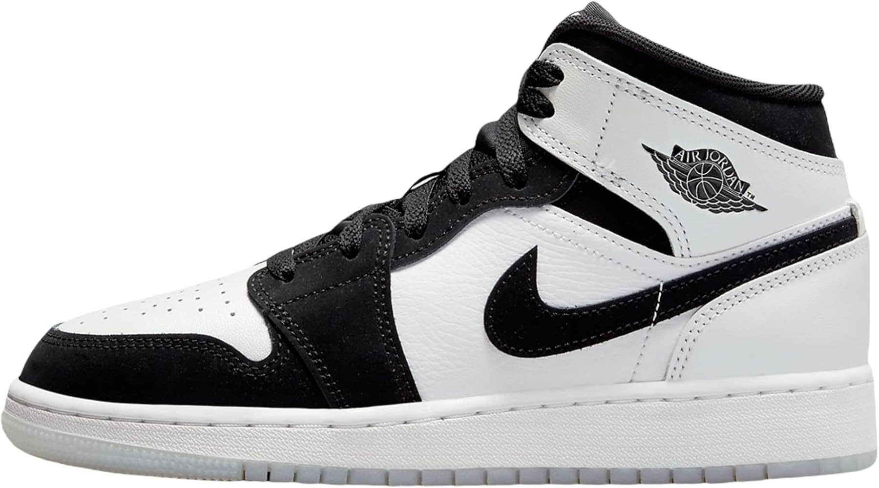 Big Kid's Jordan 1 Mid SE Diamond White/Black-Multi-Color (DN4321 100) | Amazon (US)