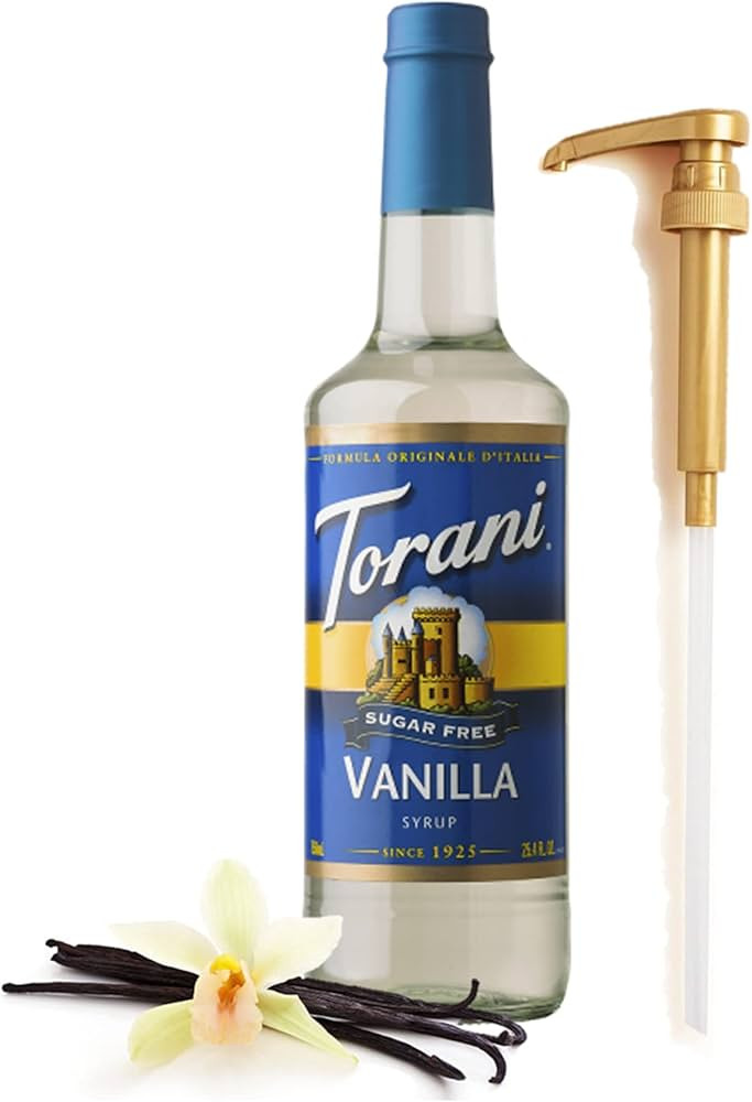 Torani Sugar Free Vanilla Syrup for Coffee 25.4 Ounces for Vanilla Flavored Syrup with Fresh Fine... | Amazon (US)