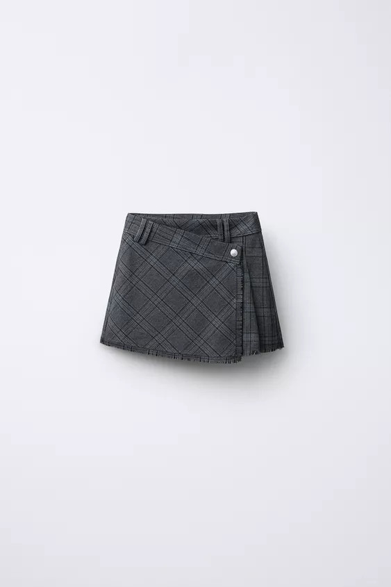 PLAID WRAP SKIRT | Zara US