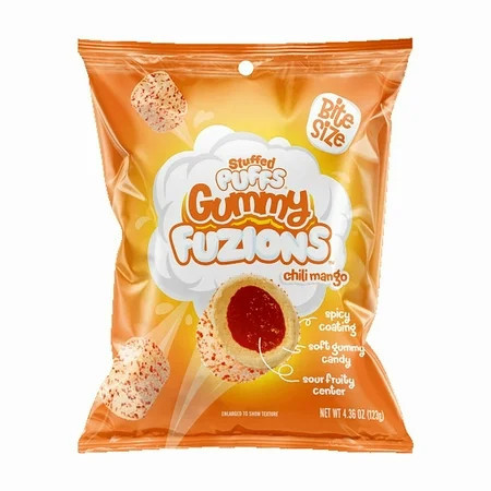 Stuffed Puffs Chili Mango Gummy Fuzions | Walmart (US)