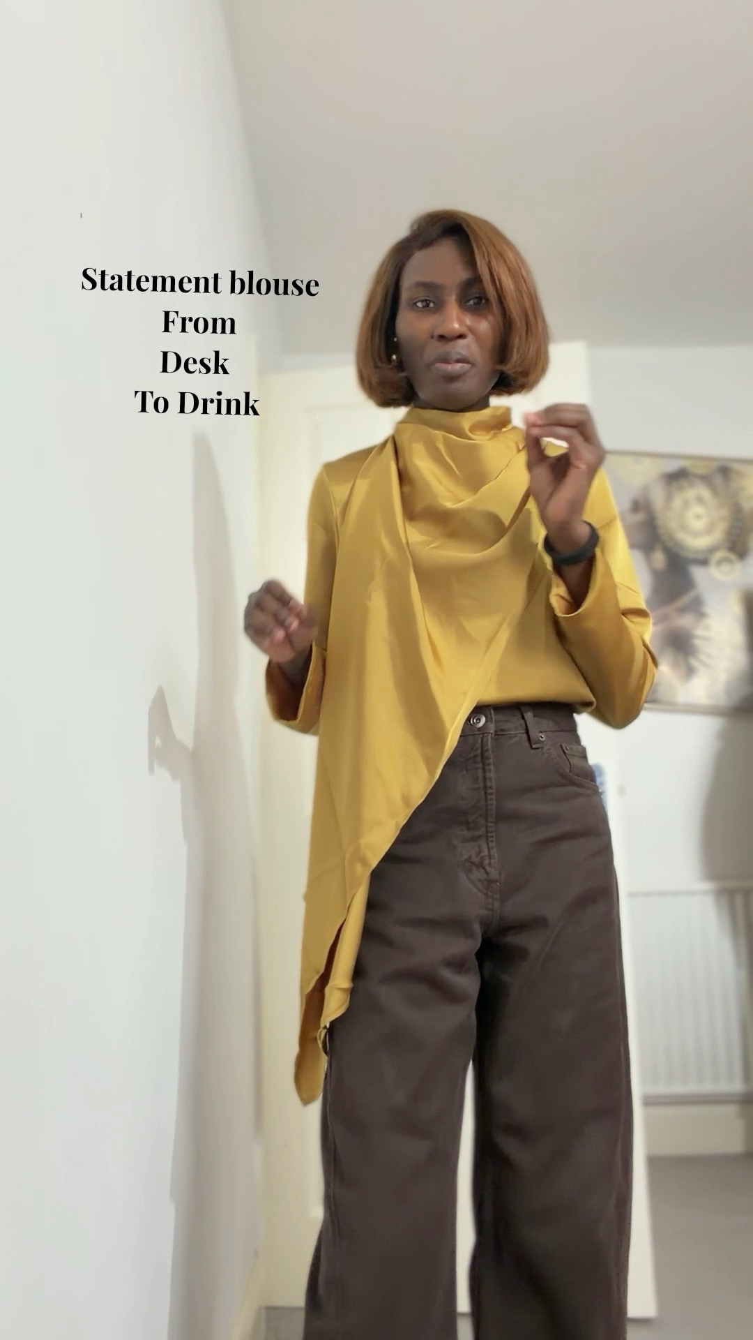 Scarf blouse - statement blouse - from desk to drink
Size down, I am wearing xxs
Also comes in cream

Try-on, wardrobe essential, spring capsule 

#LTKworkwear #LTKspring #LTKstyletip