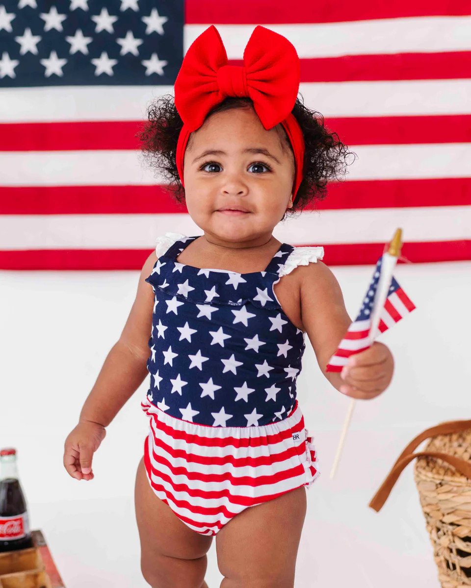 Stars & Stripes Bubble Romper | Bums & Roses