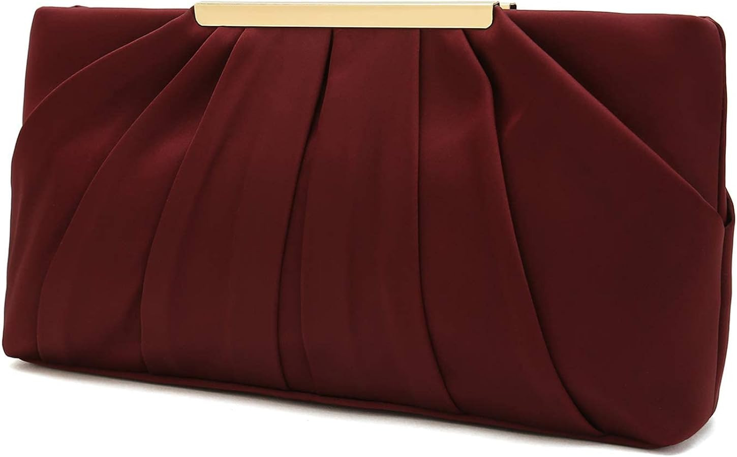 CHARMING TAILOR Clutch Evening Bag Elegant Pleated Satin Formal Handbag Simple Classy Purse for W... | Amazon (US)