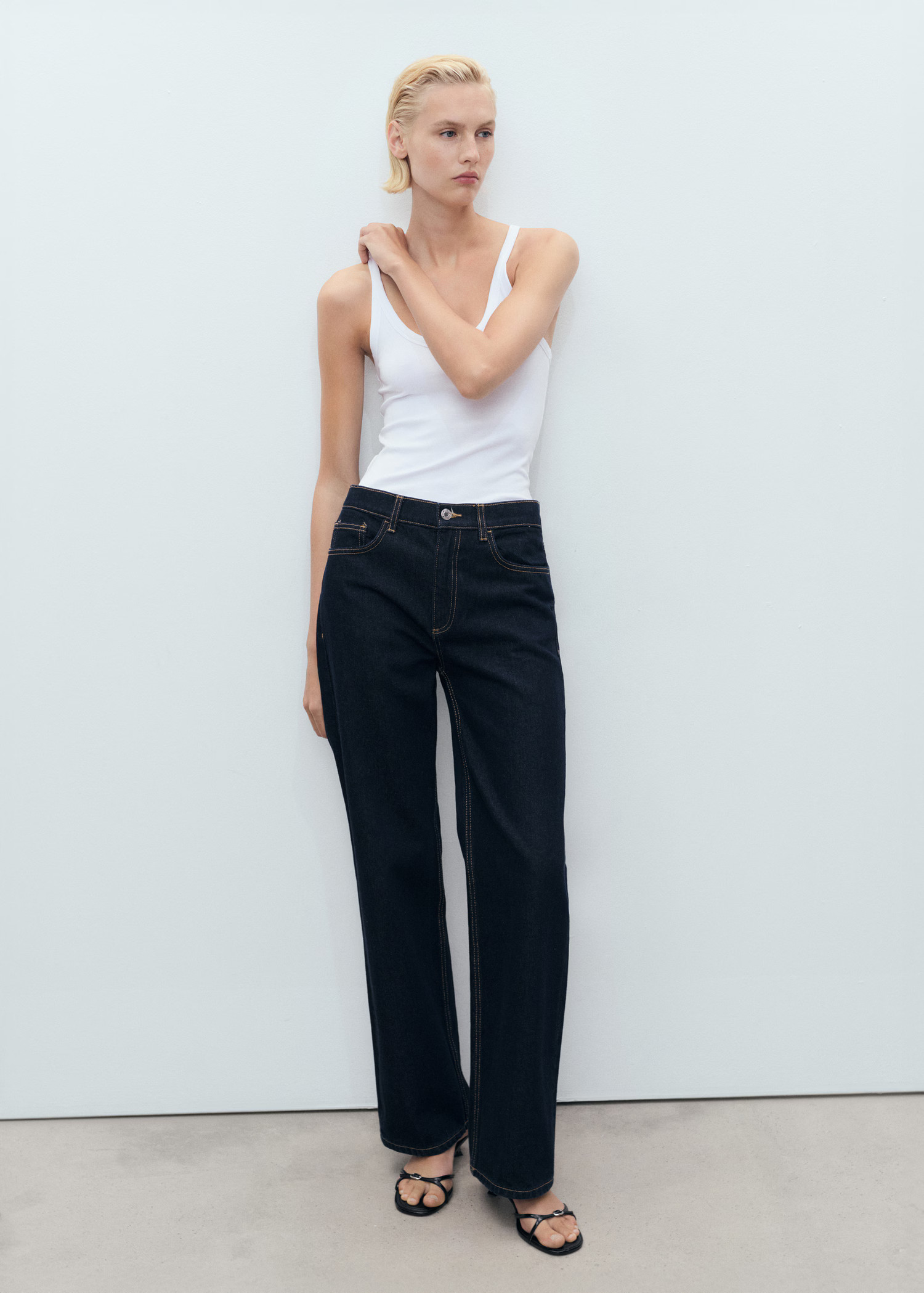 Cotton top with straps - Women | MANGO United Kingdom | MANGO (UK)