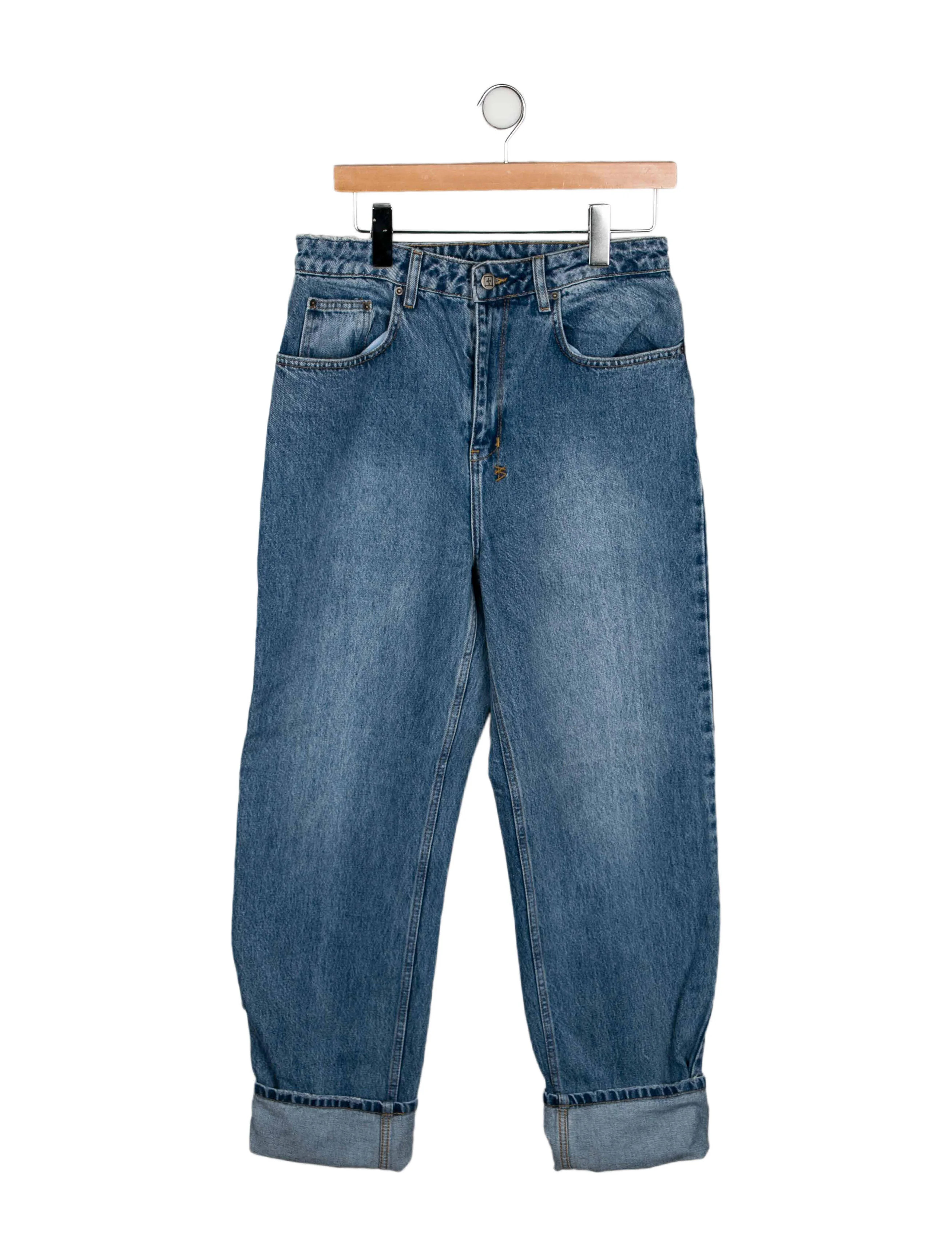 High-Rise Straight Leg Jeans | The RealReal