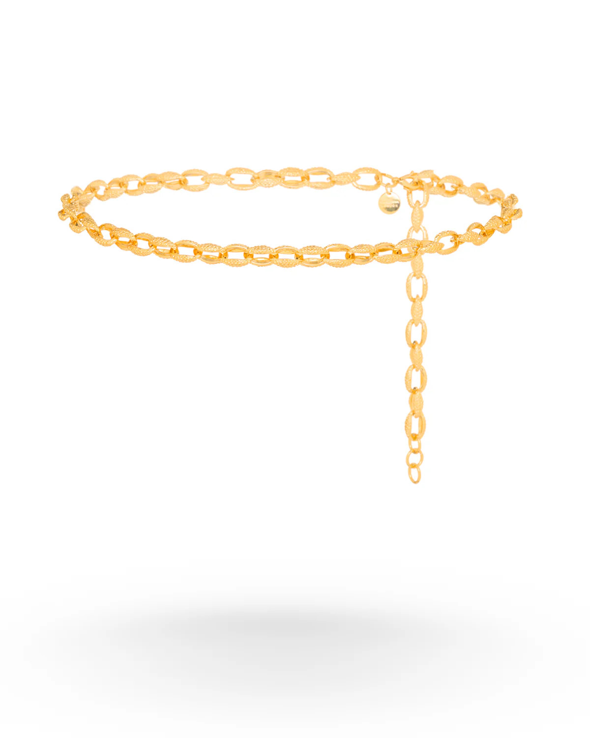 Sienna textured curb chain belt | Black & Brown London