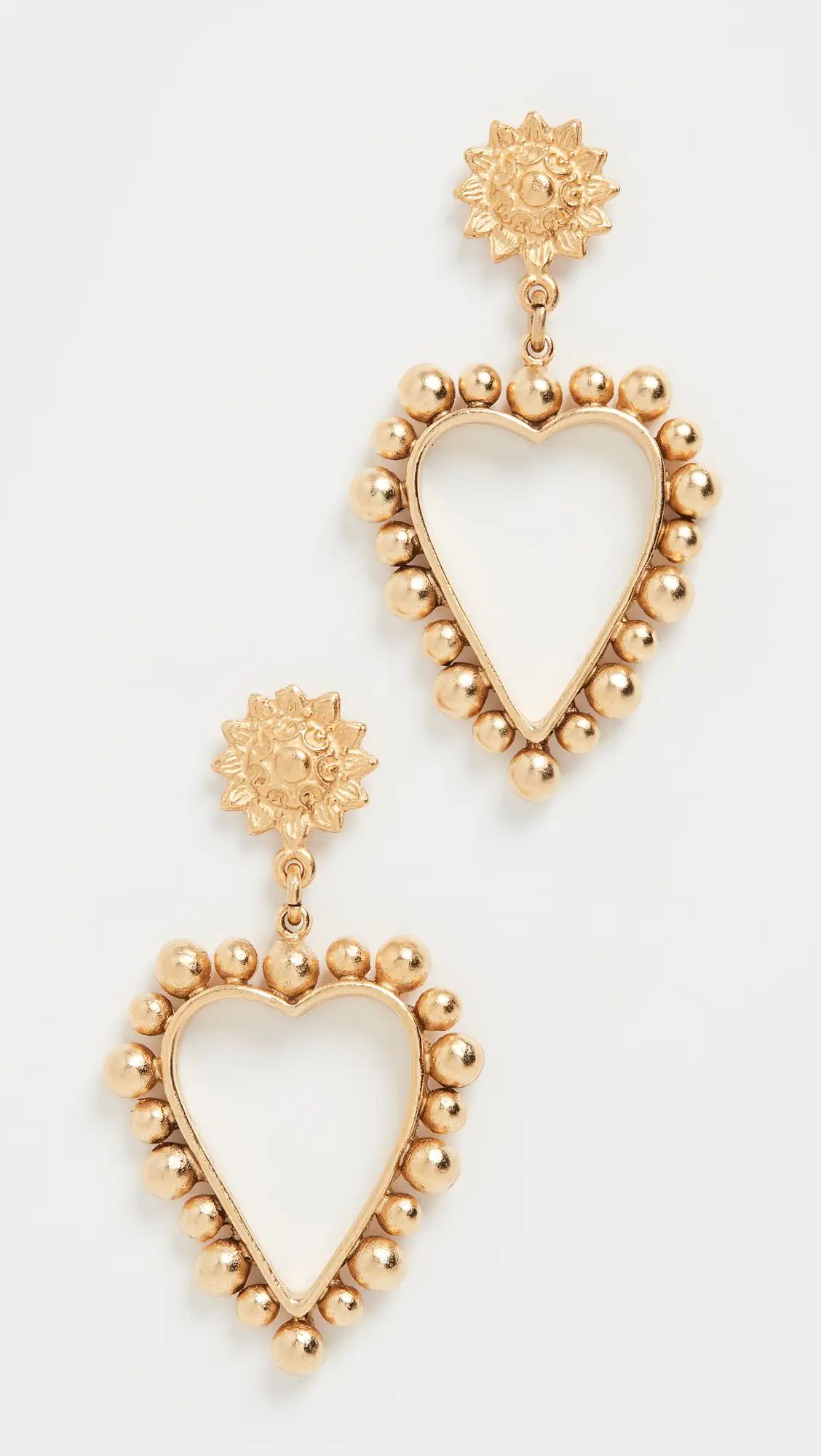 Brinker & Eliza Heart of Gold Earrings | Shopbop | Shopbop