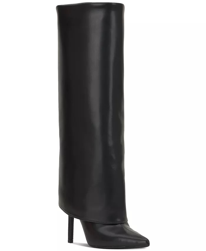 I.N.C. International Concepts Skylar Wide Calf Fold Over Cuffed Dress Boots, Created for Macy's -... | Macy's