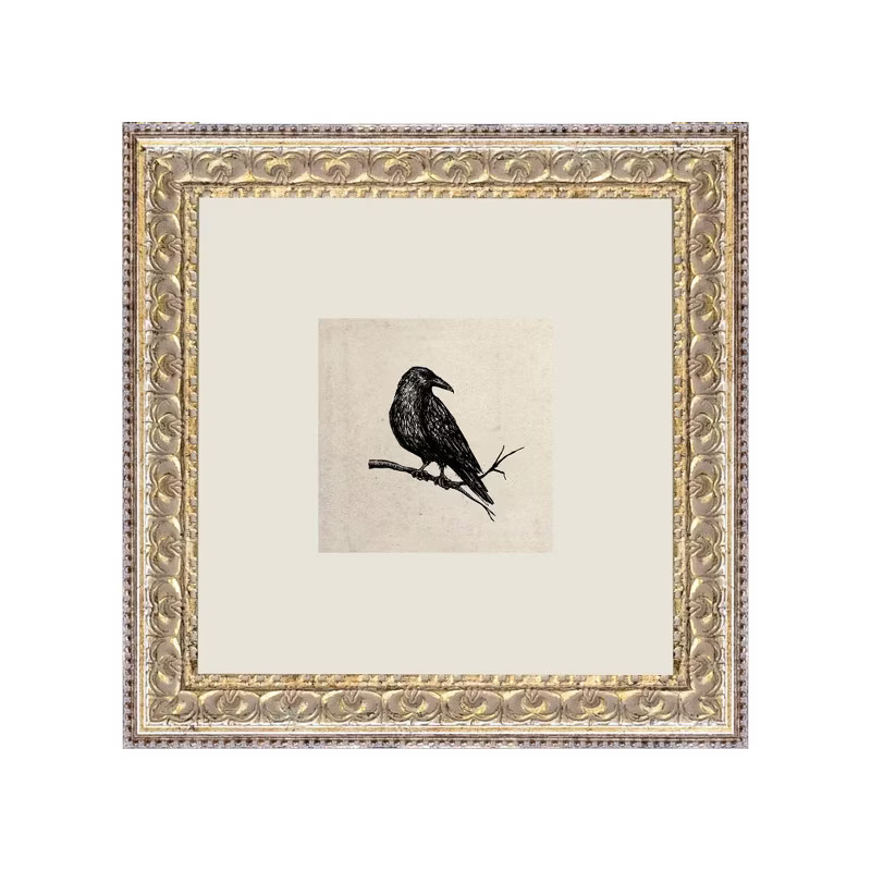 Petal Lane 9"x9" Crow Wall Art | Target
