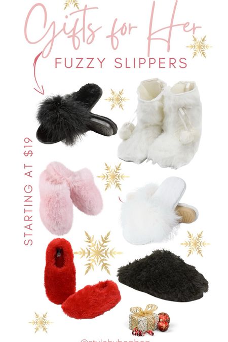 Gifts for Her💕Fuzzy Slippers - A girls best friend!!! Starting at $19 

#LTKGiftGuide #LTKsalealert #LTKworkwear