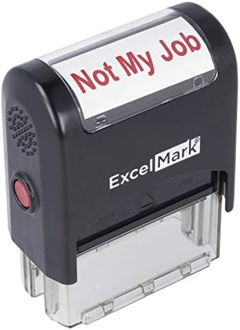 Self-Inking Novelty Message Stamp - NOT My Job - Red Ink | Amazon (US)