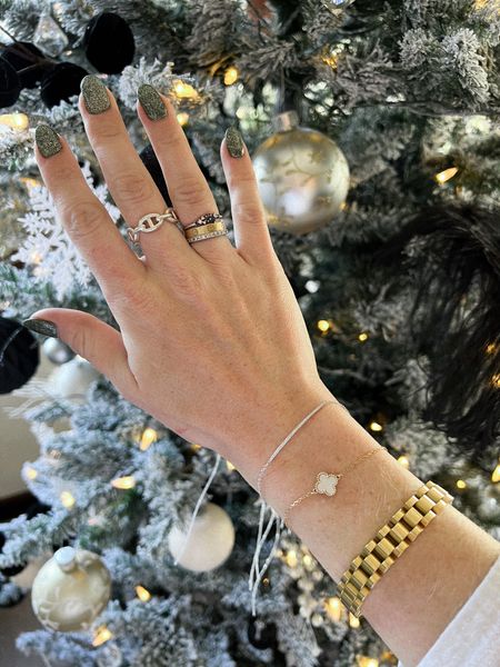 Adding to my wrist stack with @ringconcierge for Christmas✨ I love finding timeless pieces I can wear forever & mixing metals. Linked everything in the LTK app! 

#LTKGiftGuide #LTKsalealert #LTKstyletip