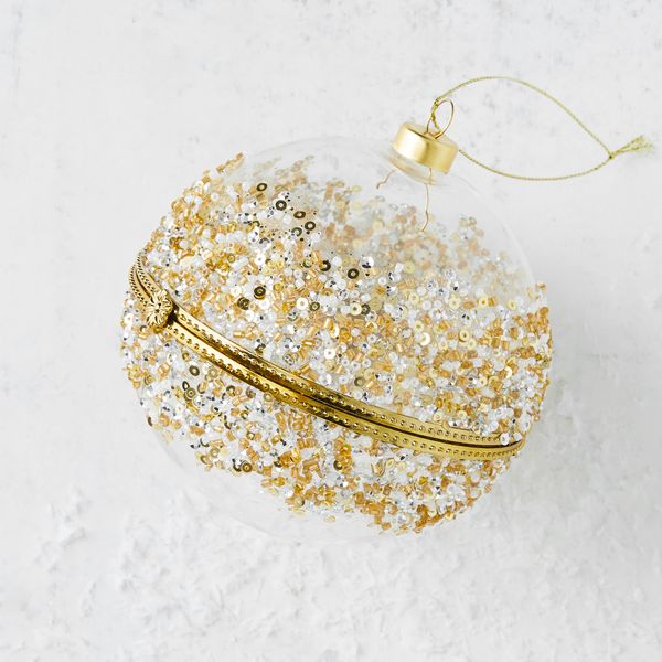 Gold Jeweled Trinket Box Ornament | Z Gallerie