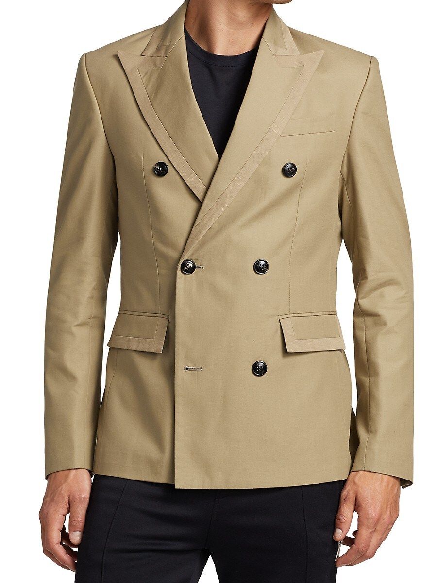 Amiri Men's Double Breasted Blazer - Brown - Size 54 (44) | Saks Fifth Avenue OFF 5TH