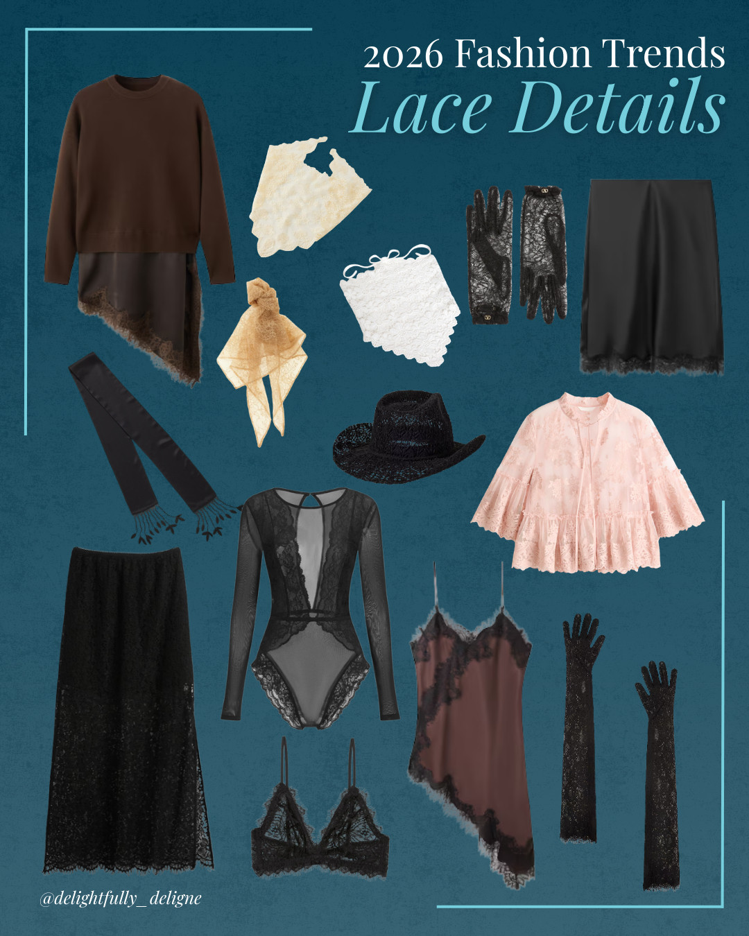 For 2026, lace details make an impact, adding sculptural, tactile interest to everyday and elevated outfits. 

 #LTKgrwm #LTKSeasonal #LTKOver40