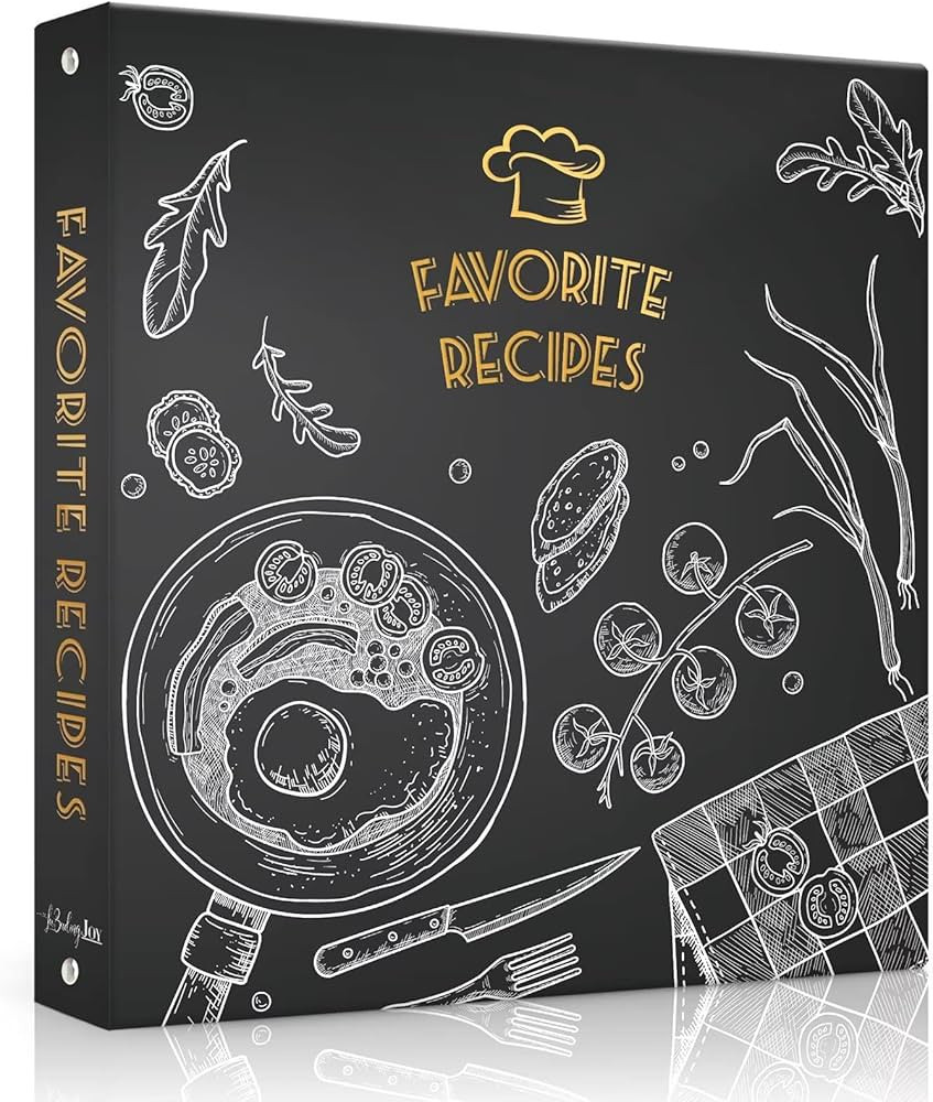 Recipe Binder 8.5x11 3 Ring, Recipe Book to Write in Your own Recipes, Full Page Recipe Binder wi... | Amazon (US)