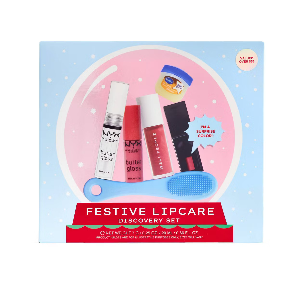 Festive Lipcare Lip Discovery Set - 6pc | Target