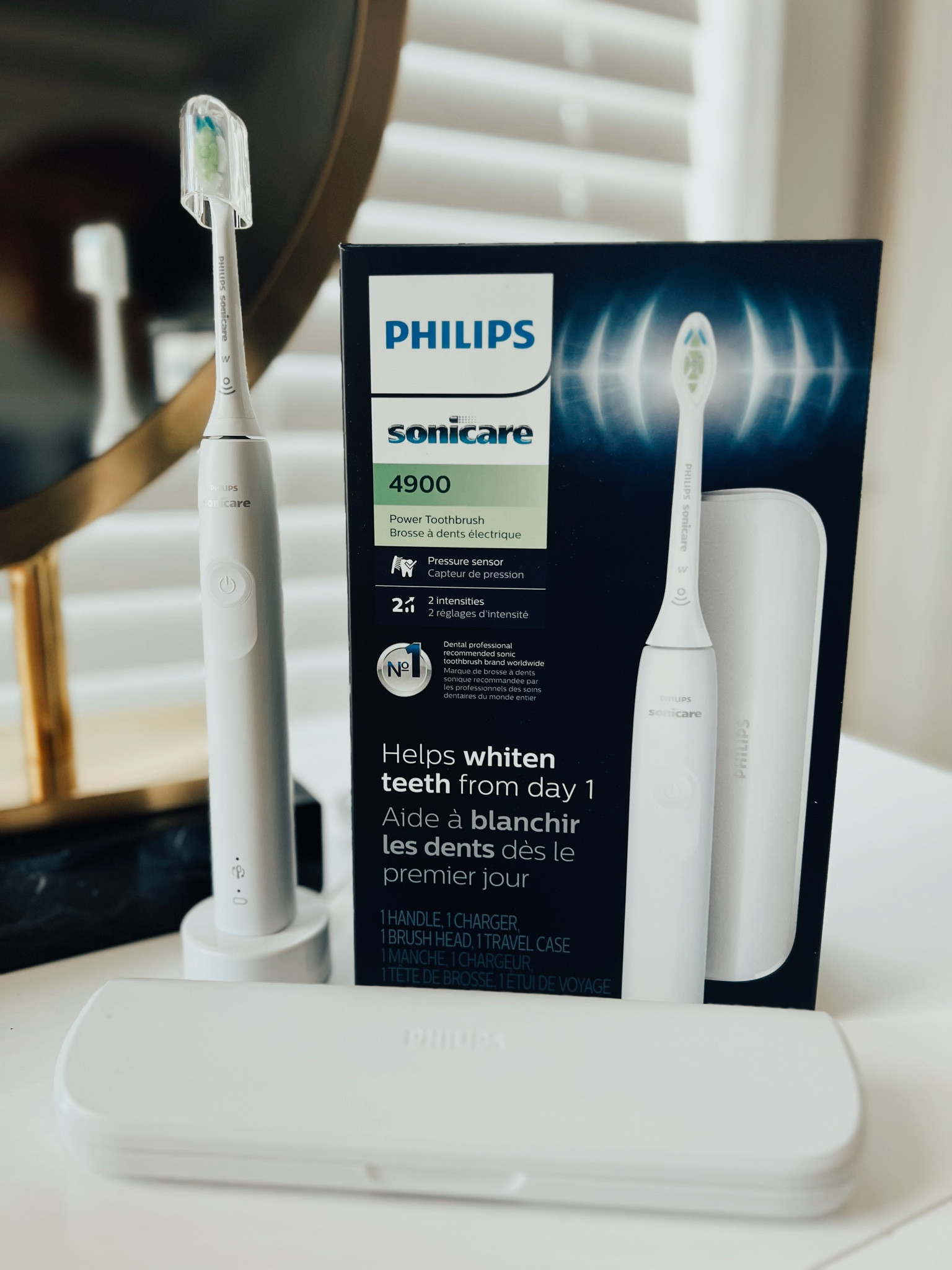 My teeth feel much cleaner when I use a Sonicare toothbrush over a manual brush! Right now the Sonicare 4100 is marked $69.99 down from $99.99 at @HSN ! I have had a gum graft, so I appreciate that this toothbrush will pulse if you are putting too much pressure on your gums. There is a timer that tells you when you have brushed the dentist recommended two minutes ad well. 
New accounts can save $10 with the code LTKXHSN at checkout. #ad #hsninfluencer #lovehsn

#LTKsalealert #LTKfamily #LTKunder50