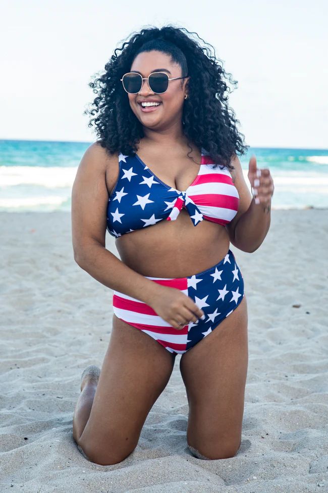 Party In The USA Stars and Stripes Bikini Bottoms | Pink Lily