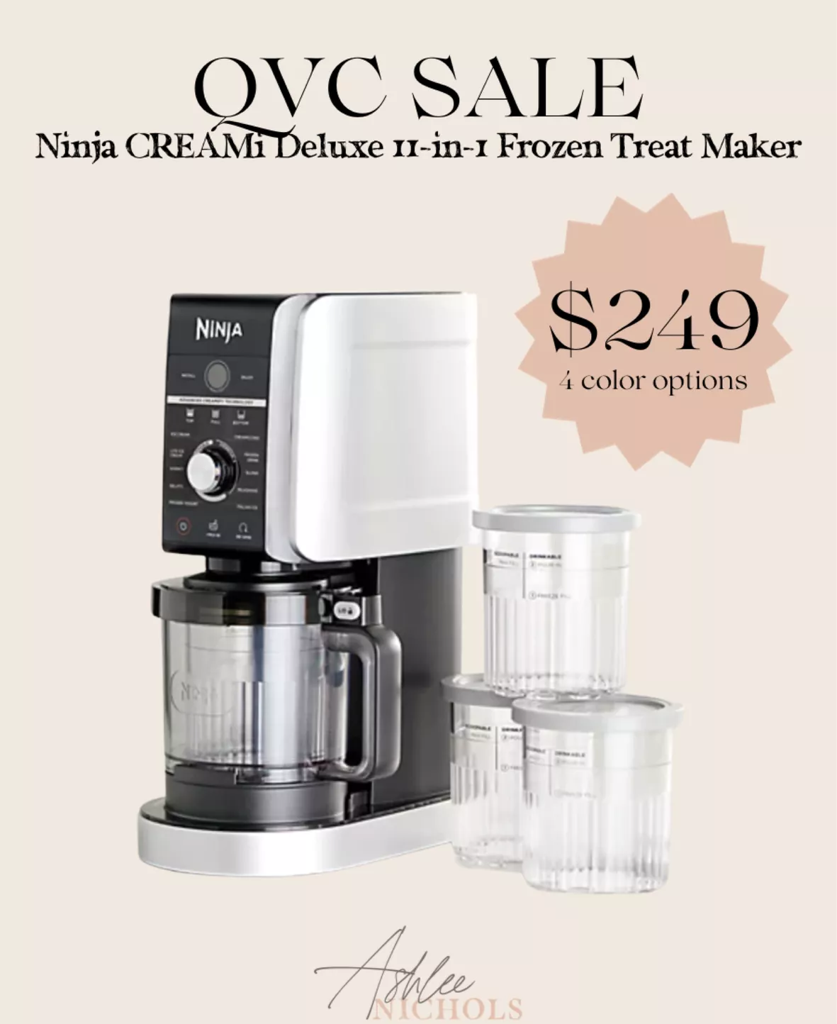 Ninja CREAMi 7-in-1 Ice Cream Maker curated on LTK