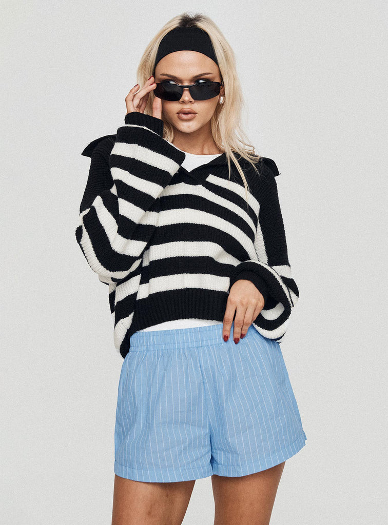 Maxxy Boxer Shorts Blue Stripe | Princess Polly US