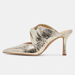 FSJ Women Closed Pointed Toe Stiletto Heels Slide Sandals Slip On Backless Mules Wedding Party Dr... | Amazon (US)