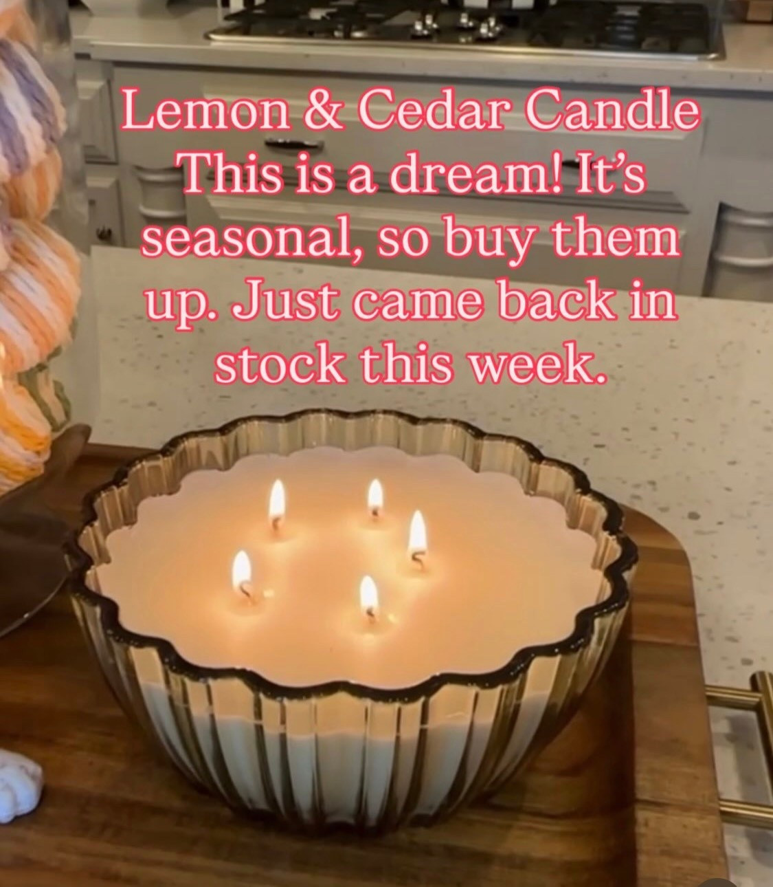 Best seller! 
This candle from target is an al time fav for this time of year! Not too springy or winter. It’s perfect 
Candle 
Target 


#LTKSeasonal #LTKFindsUnder50 #LTKHome