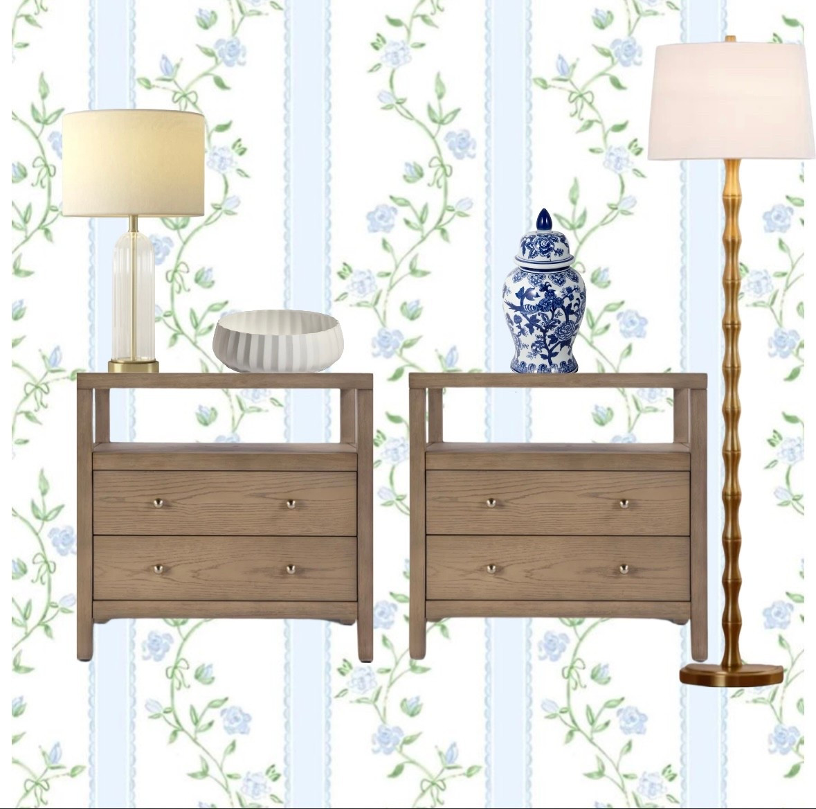 2 different ways to style this amazing nightstand that is on sale for Labor Day!!