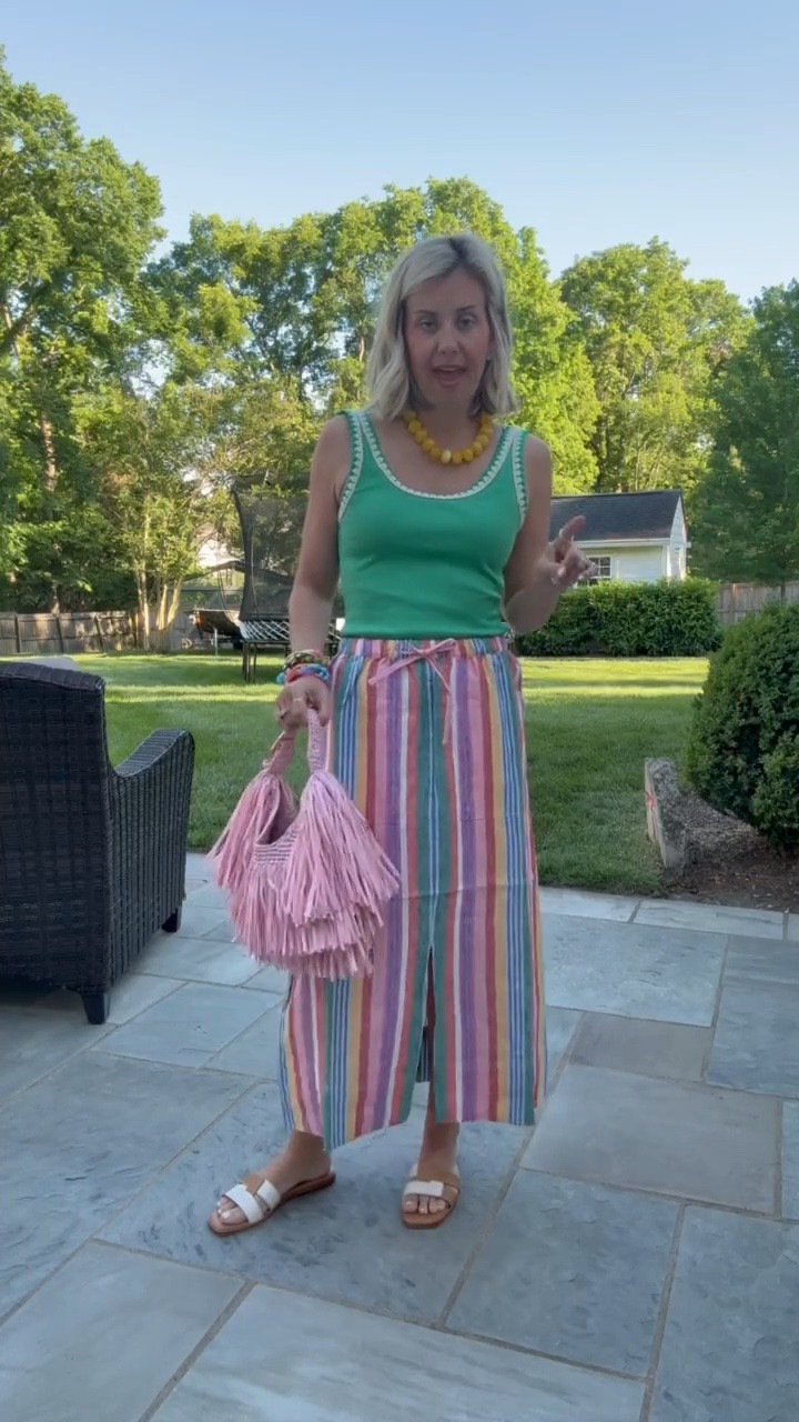 Oh the countless ways we are going to style this skirt! I’m totally going to wear this as a cover-up too. 
Tank - 2 
Skirt - 2 
Sandal - 8 tts ￼
 *Use Boden code K6X7
*Use A+B code Catherine20

#LTKstorytime #LTKSeasonal #LTKOver40
