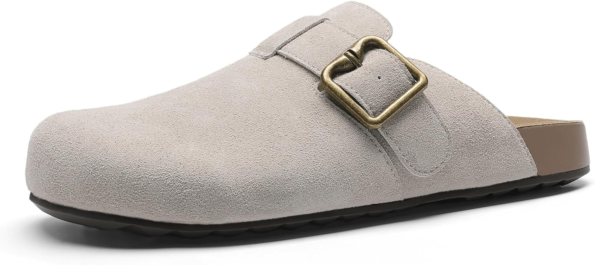 DREAM PAIRS Clogs for Women Suede Mules Wide Toe Shoes Wide Width Slip On Comfortable Clogs with ... | Amazon (US)