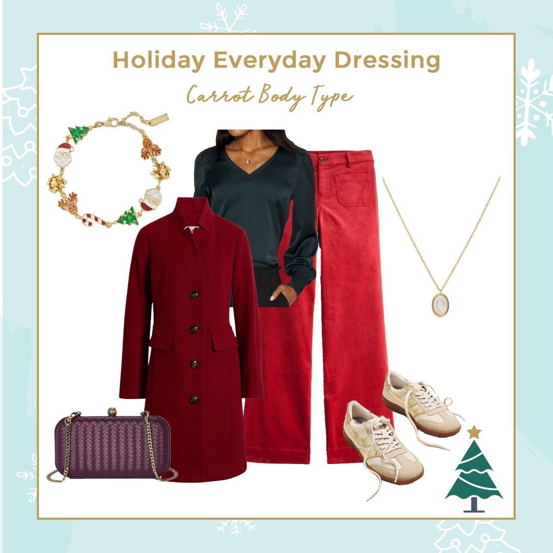 Be holiday ready with this outfit idea for Carrot Body Types 🎄❤️🎄 and shop my complete FREE Holiday Fashion Guide here:

https://members.adoreyourwardrobe.com/holiday/2025-holiday-guide/

#LTKSaleAlert #LTKHoliday #LTKSeasonal