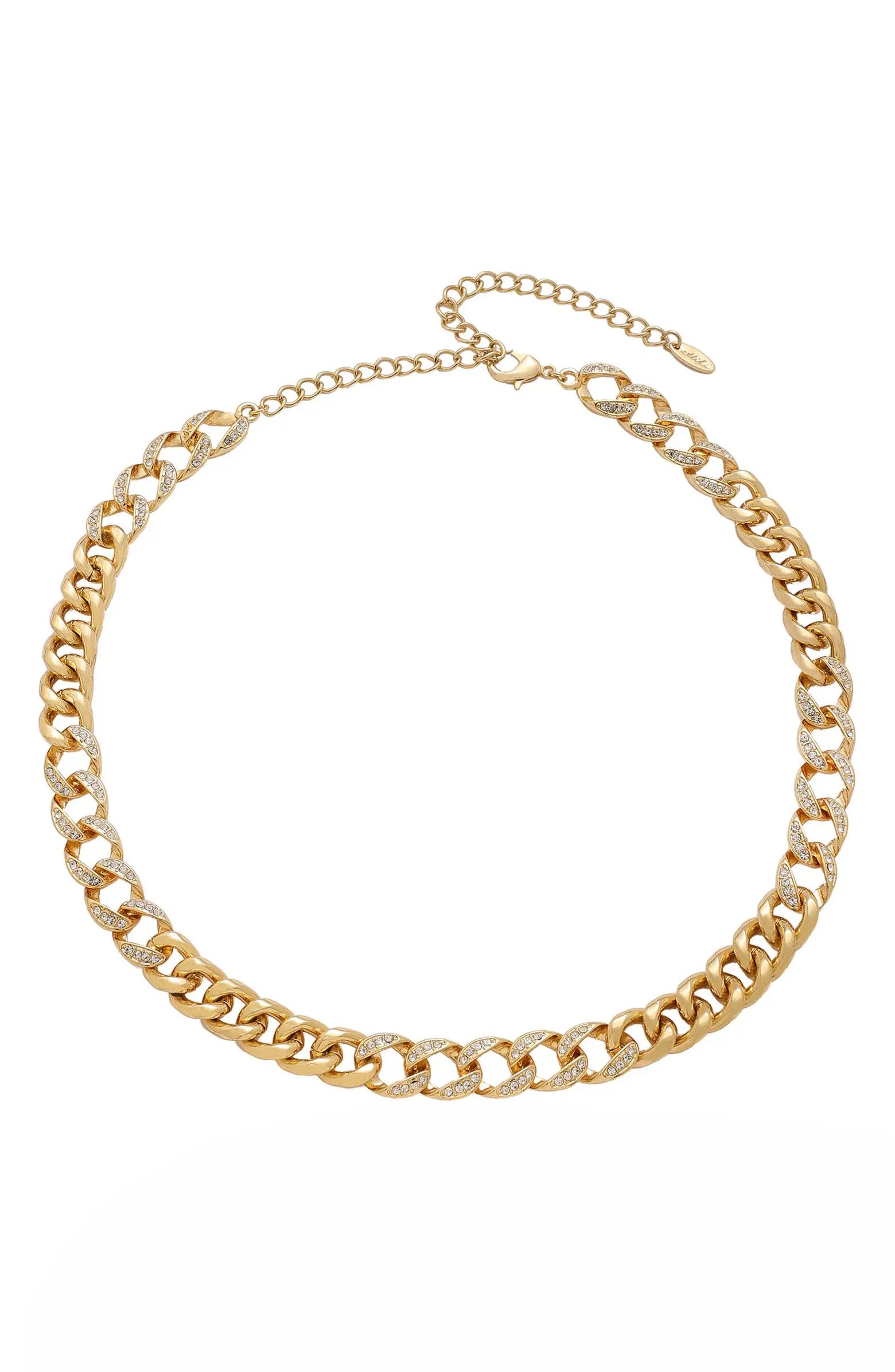 Chunky Crystal Chain Necklace | Nordstrom