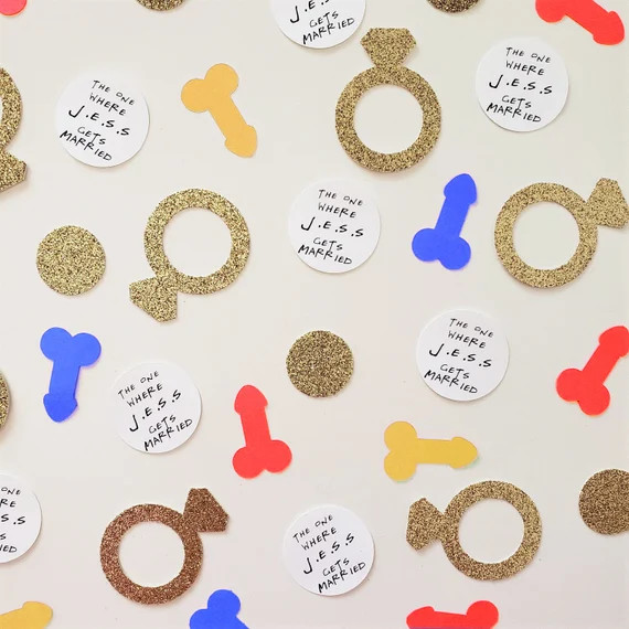 Friends Themed Bachelorette Party Penis Confetti 100 Pcs the | Etsy | Etsy (US)