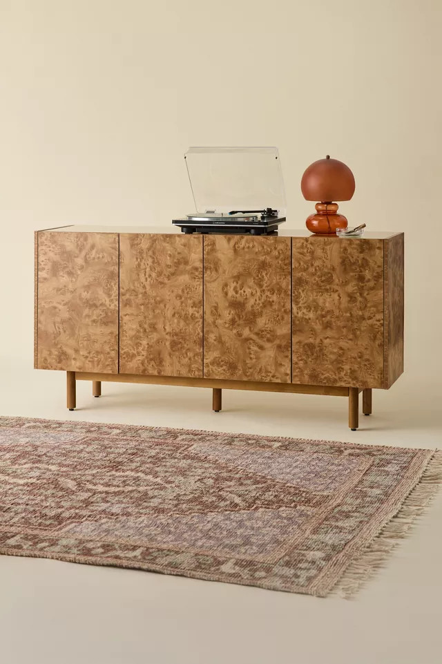 Crosley Levi Burl Tone Storage Sideboard in Brown at Urban Outfitters | Urban Outfitters (US and RoW)