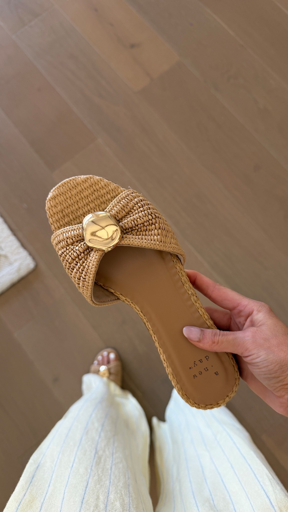 love these target sandals. true to size  