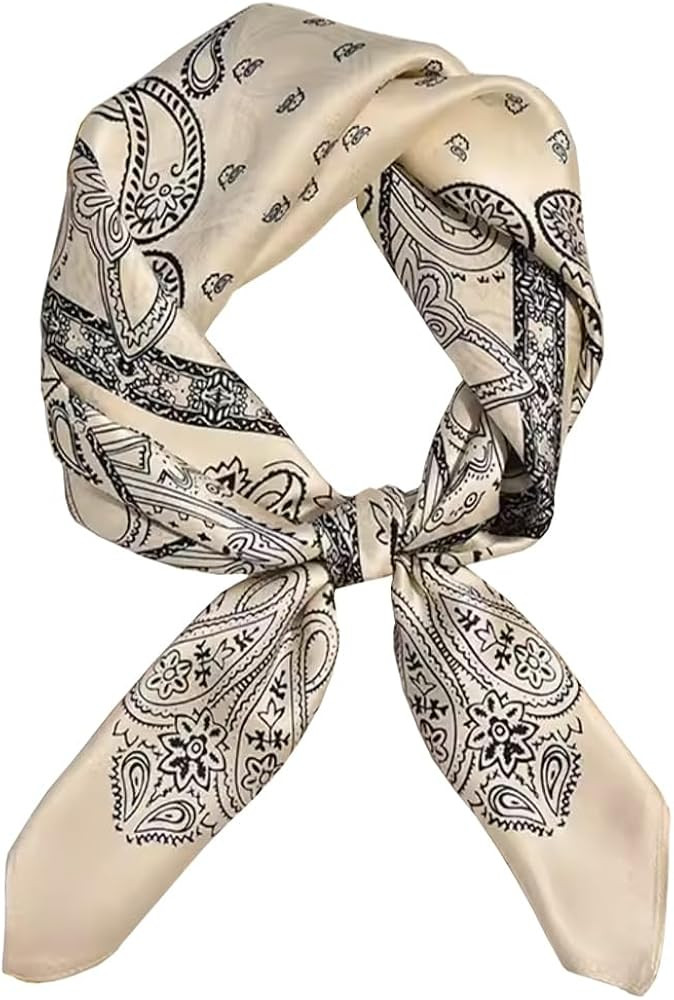 JERLA 100% Pure Mulberry Silk Square Scarf for Hair-26.7”X26.7” Women Men Natural Silk Necker... | Amazon (US)