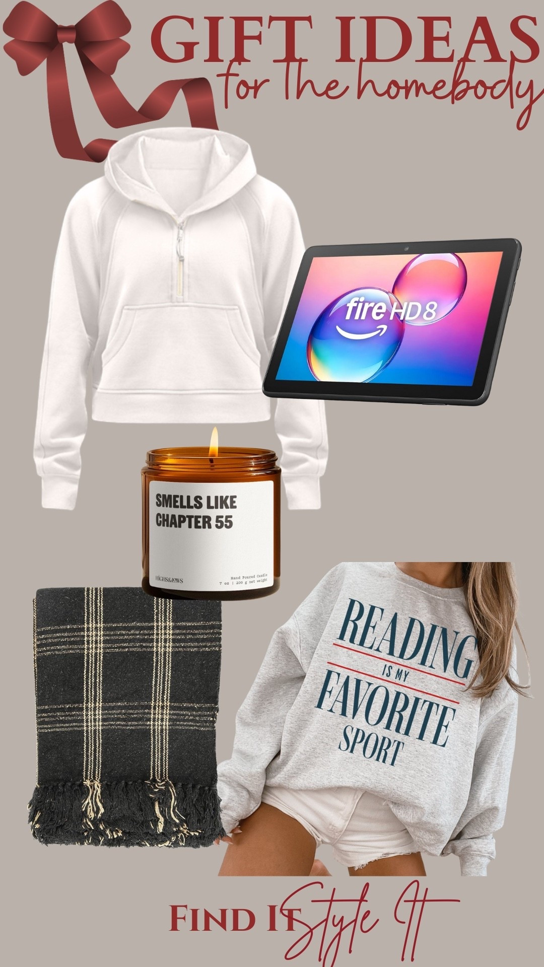 Gift ideas for the homebody and book lover!

#candle #blanket #giftguide #giftsforher #ltkteen #giftsunder20 #giftsunder50 #ltkxprimeday #lululemon

#LTKsale #LTKcanada #LTKgiftguide