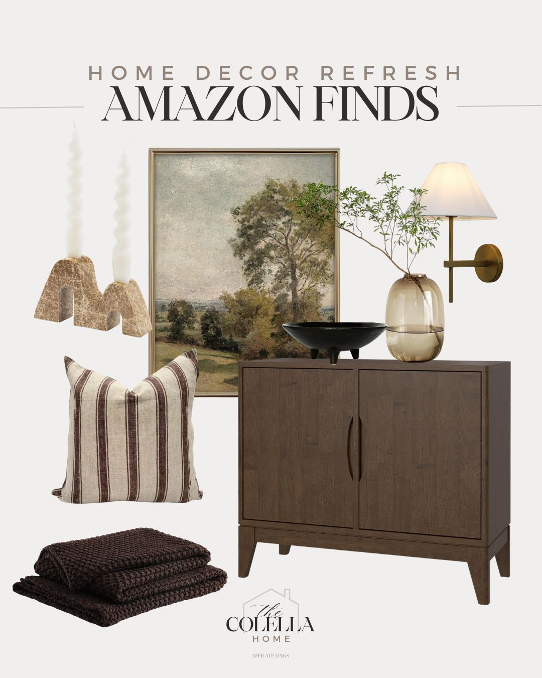 Refresh your living space with these stylish Amazon finds. The perfect mix of modern and organic decor! Affordable home finds, earthy organic, new year decor refresh, brown, black, trending for 2026.

#LTKFindsUnder50 #LTKHome #LTKFindsUnder100