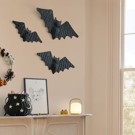 Petite Plume Rattan Bat Wall Decor (Set of 3) | West Elm (US)