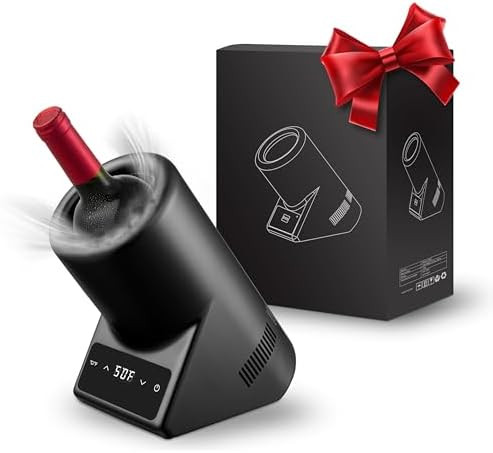 Wine Chiller Electric,Single Bottle Cooler for 750ml Wine or Some Champagne,Portable Cellars Keep... | Amazon (US)