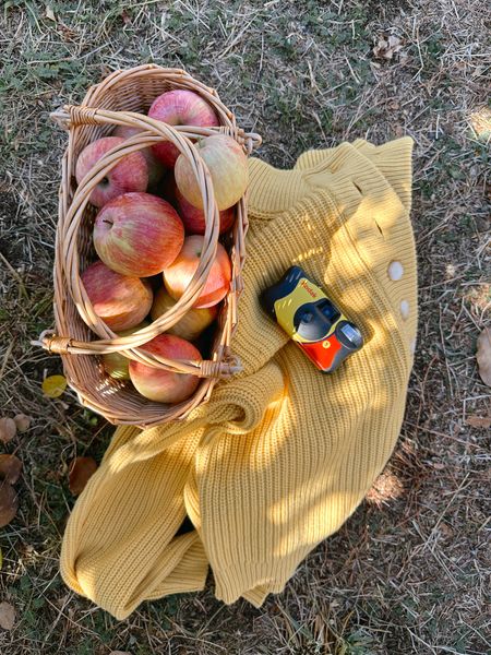 fall / winter, spring / summer, Sezane Lucas jumper in yellow, chunky sweater, transition piece, merino wool, ribbed sweater, bright and colorful fashion, Amazon Wicker Picnic Basket with Handle Woven Willow Basket for Eggs Candy Basket Grocery Basket Flower Basket Gift Basket Shopping Bag for Home Outdoor Storage, apple picking, Amazon Kodak Funsaver One Time Use Film Camera (2-pack), disposable camera, gift ideas 

#LTKfindsunder100 #LTKstyletip #LTKfindsunder50