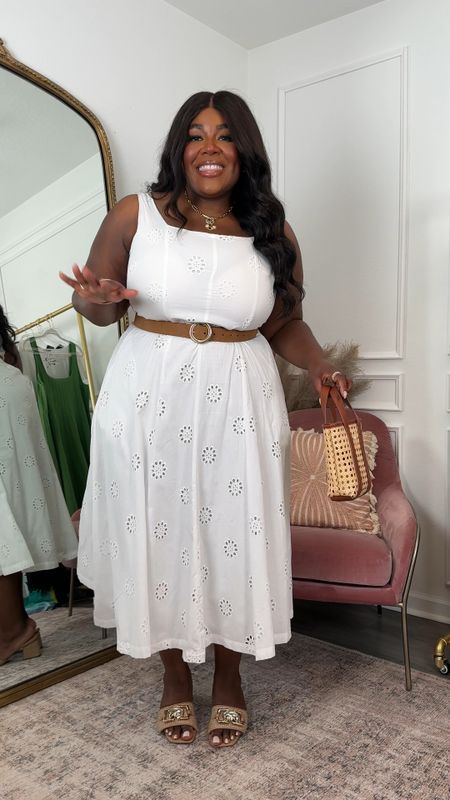 You can’t go wrong with an all white dress for spring and summer. The darling eyelet details are so sweet. Wearing and XXL. All accessories including belt are from Target! I’ve linked it all below. 

Vacation Outfit Inspo, Plus Size Spring Dress, Plus Size White Dresses, Graduation Dresss

#LTKplussize #LTKfindsunder50 #LTKsalealert